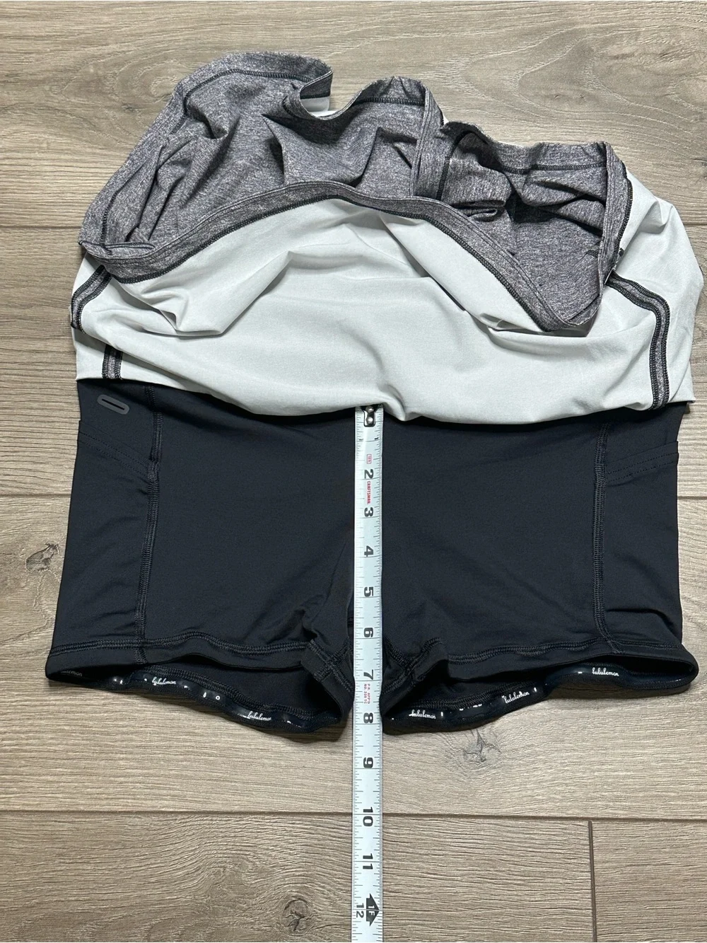 Lululemon Pace Rival Running Skirt Skort Heather Lux Multi Black Size 6